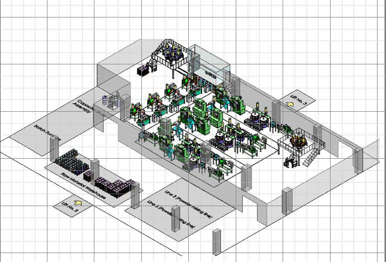 碳刷材質(zhì)自動(dòng)化投料、輸送配料系統(tǒng)
