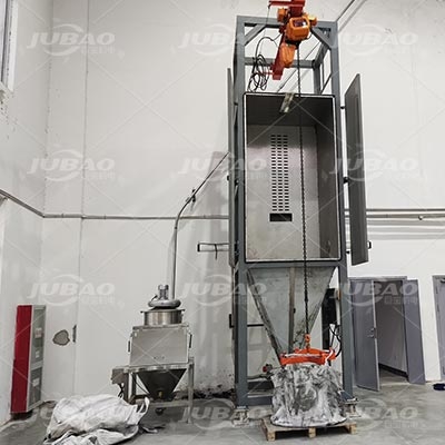 小袋、噸包投料站客戶現(xiàn)場拍攝